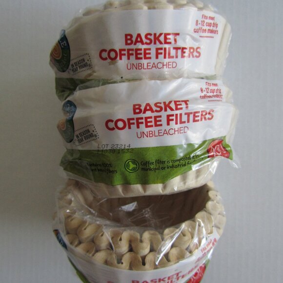 New Full Circle Market Basket Coffee Filters Unbleached Lot of 3 - Picture 3 of 6